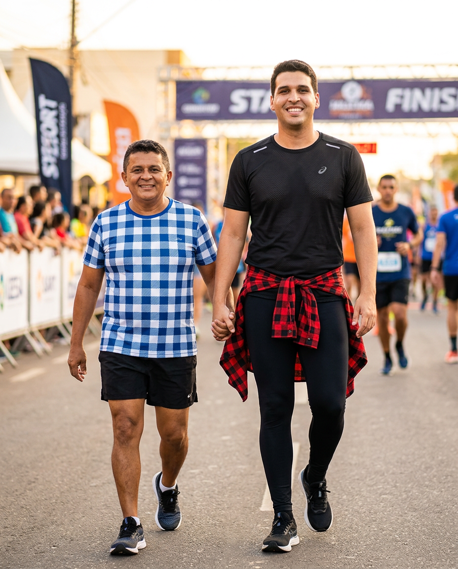Os dois idealizadores da Corrida do Pique dos Influencers em Santo Antônio/RN